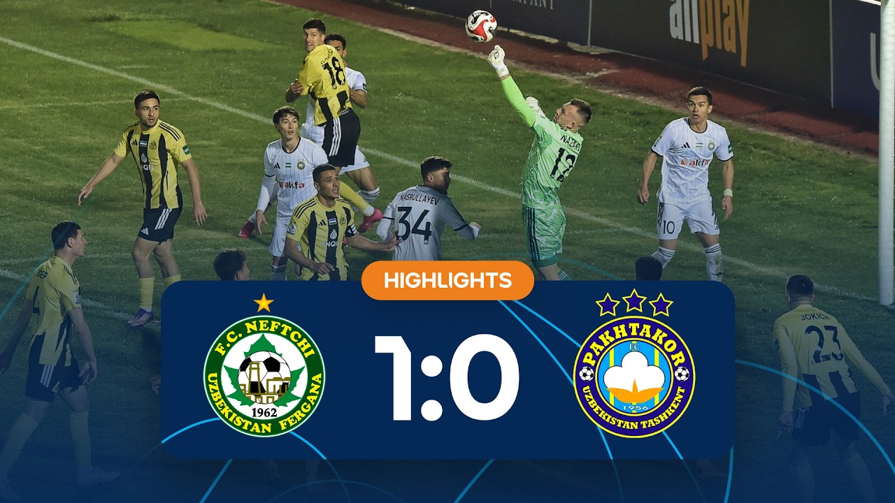 O’zbekiston Superkubogi. Neftchi - Paxtakor uchrashuvida kiritilgan gol va xavfli vaziyatlar