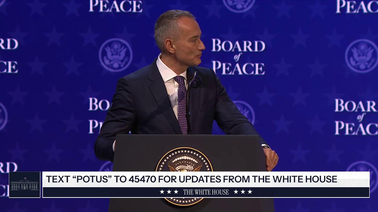 President Trump Participates in the Board of Peace Charter Announcement