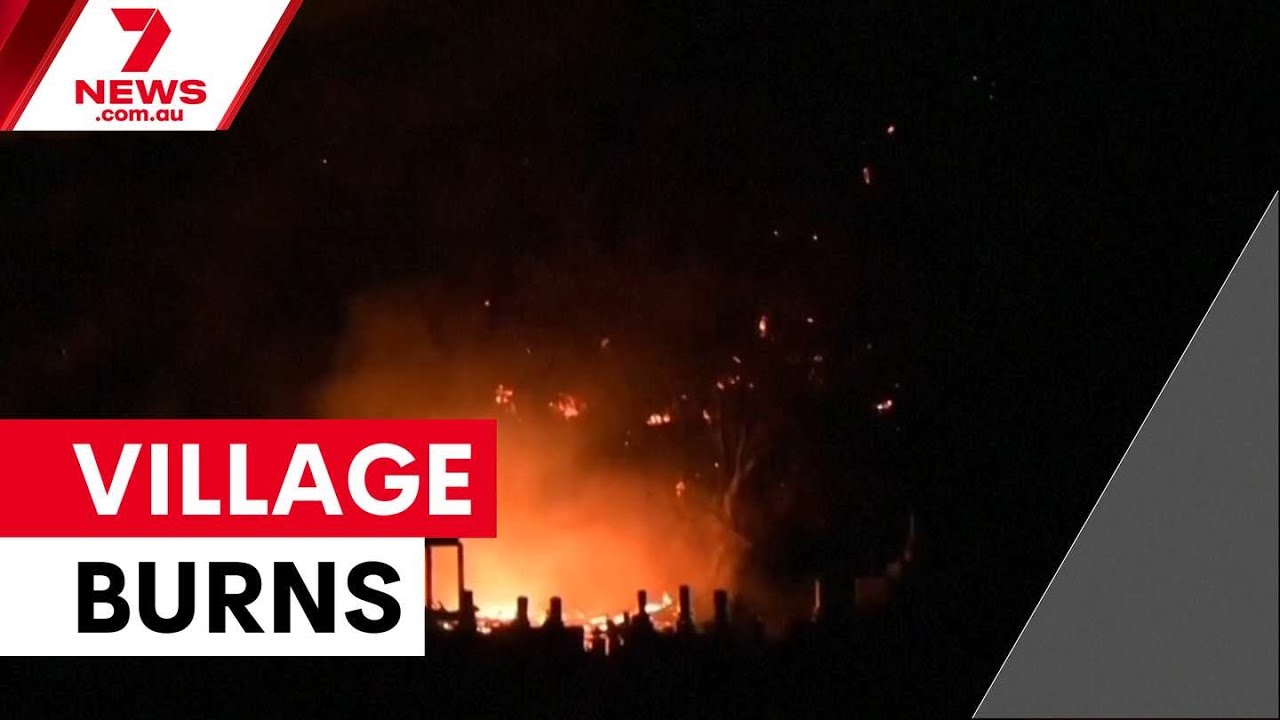 Japan village fire destroys 170 buildings | 7NEWS