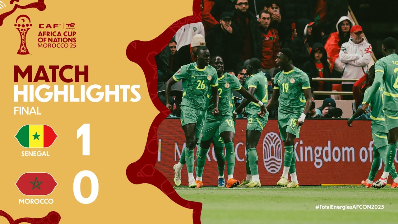 HIGHLIGHTS | Senegal 🆚 Morocco | #TotalEnergiesAFCON2025 - Final | ملخص مباراة السنغال والمغرب