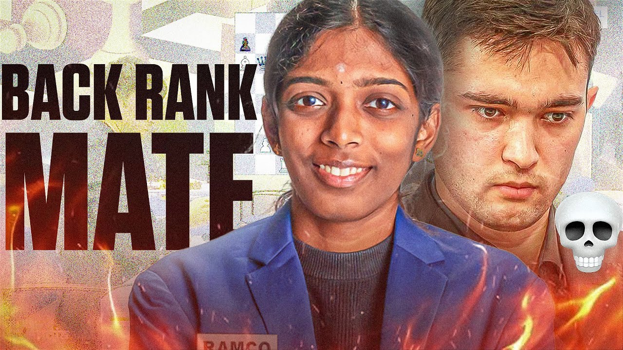 Back Rank issues haunt - GM Yakubboev v GM Vaishali | Tata Steel Challengers 2025