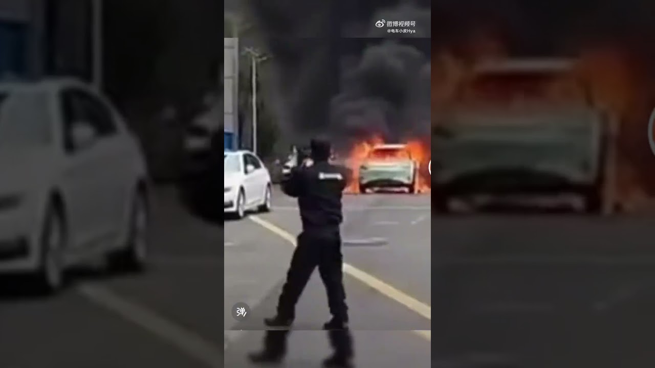 China’s bestselling BEV from Geely caught fire in China #geely