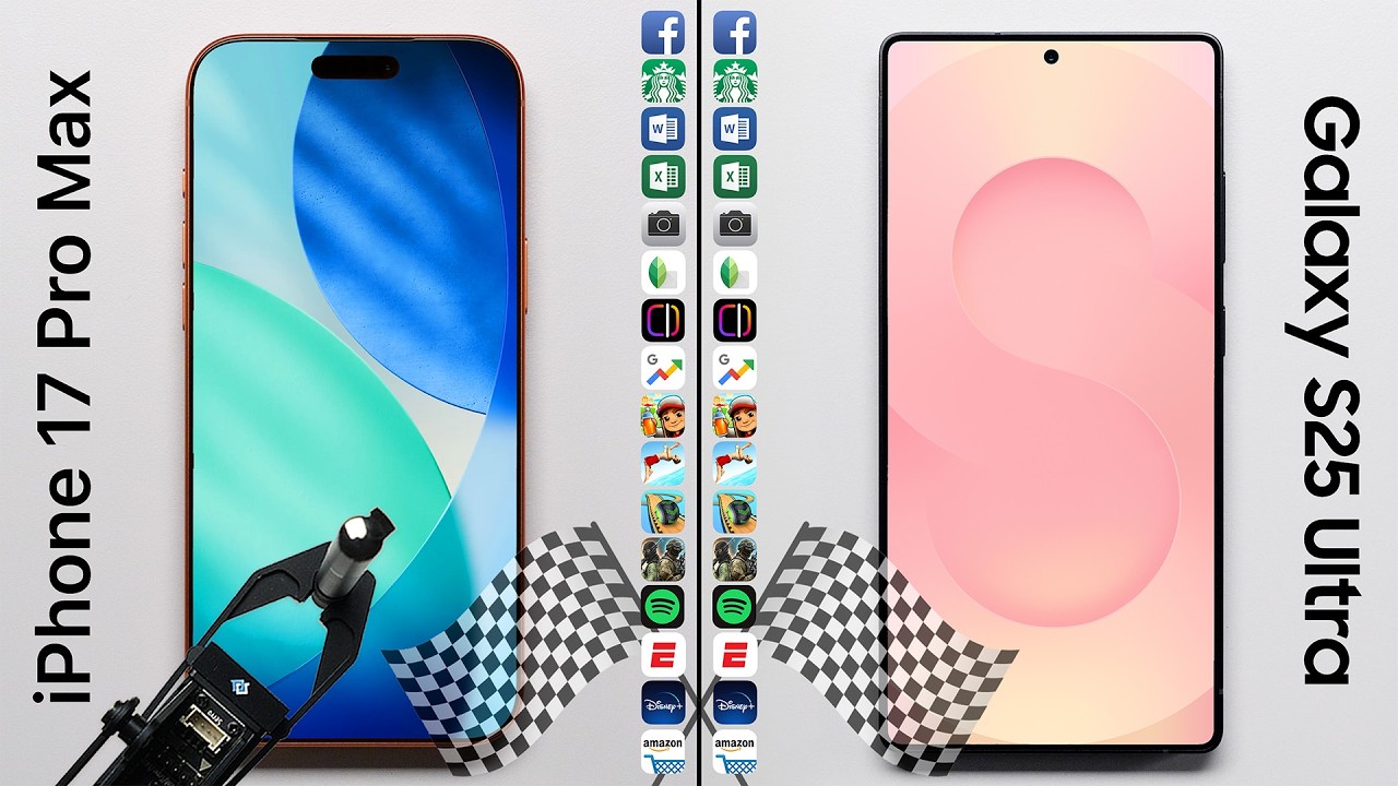 iPhone 17 Pro Max vs. Galaxy S25 Ultra Speed Test