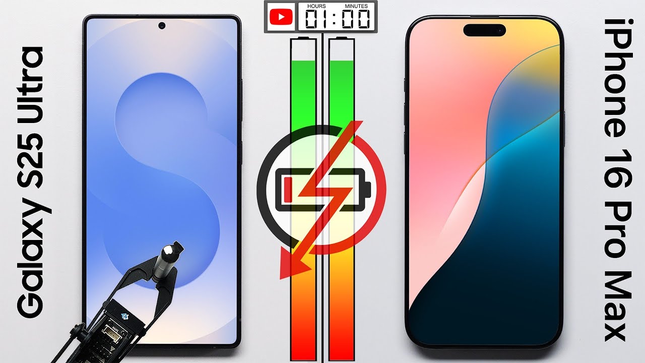 Galaxy S25 Ultra vs. iPhone 16 Pro Max Battery Test