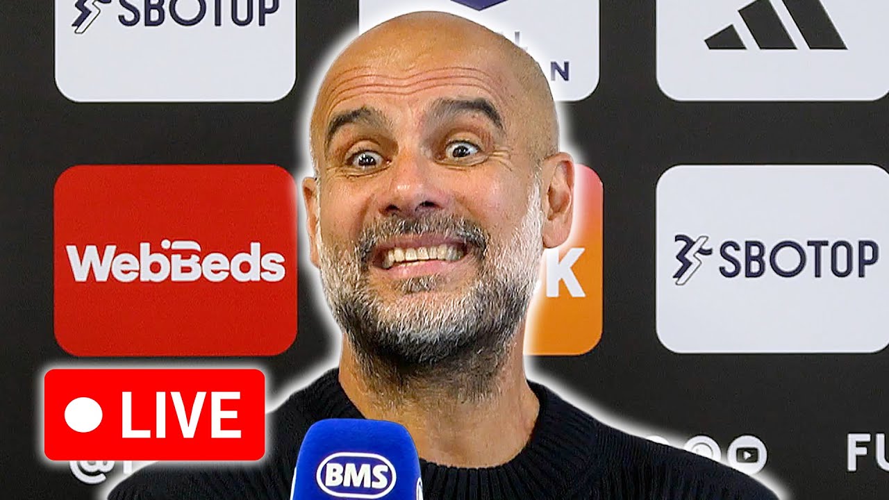 🔴 LIVE | Pep Guardiola post-match press conference | Fulham 0–2 Manchester City