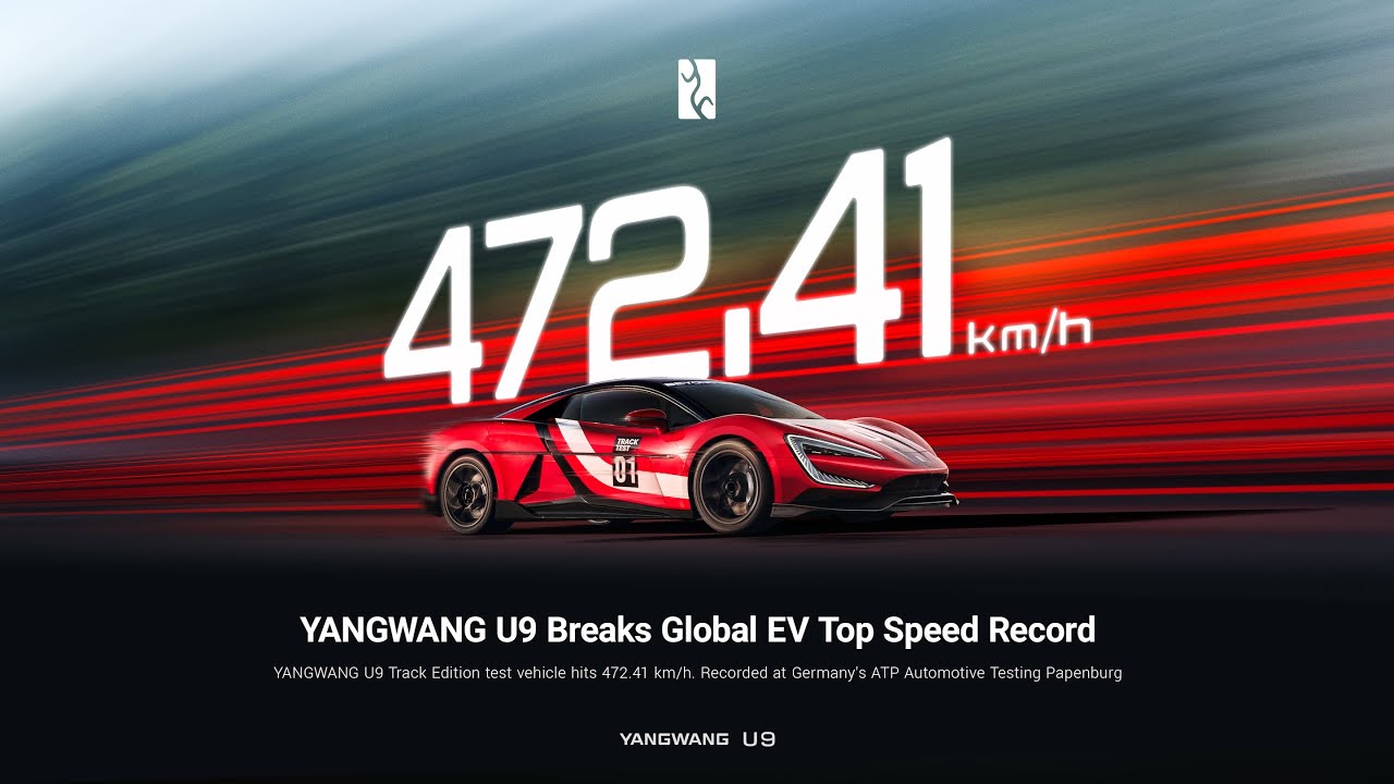YANGWANG U9 Breaks Global EV Top Speed Record