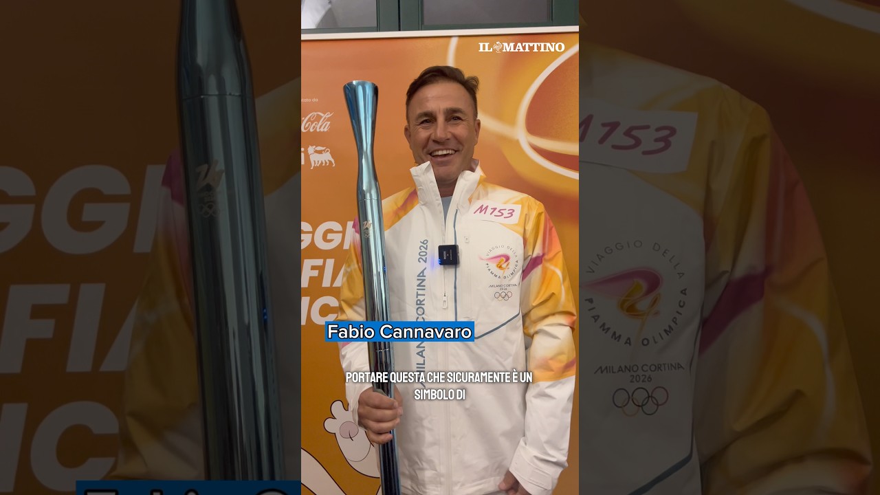 Milano Cortina 2026, Cannavaro e Rosolino tedofori a Napoli