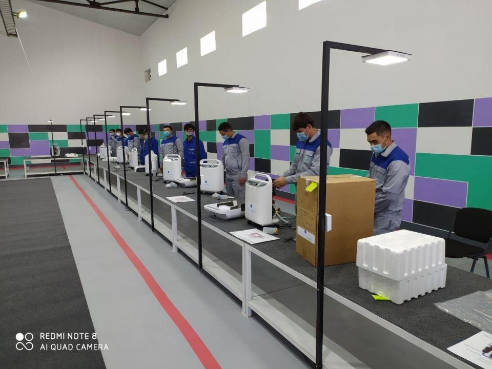 В Ферганской области началось производство кислородных концентраторов