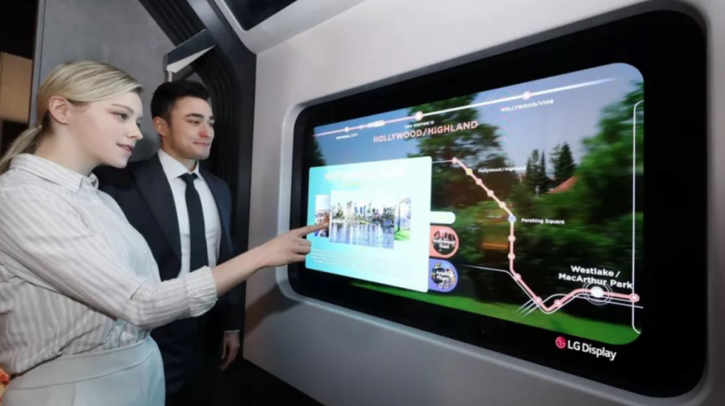 Компания LG представила новые прозрачные дисплеи