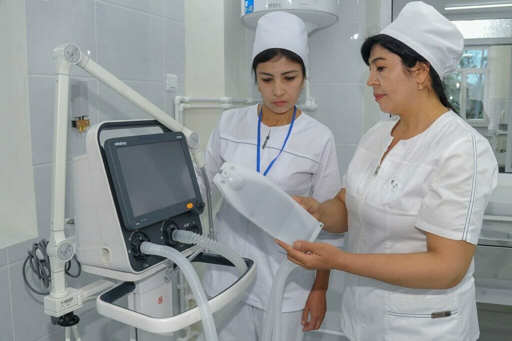 Отделение новорожденных открылось в ферганском перинатальном центре