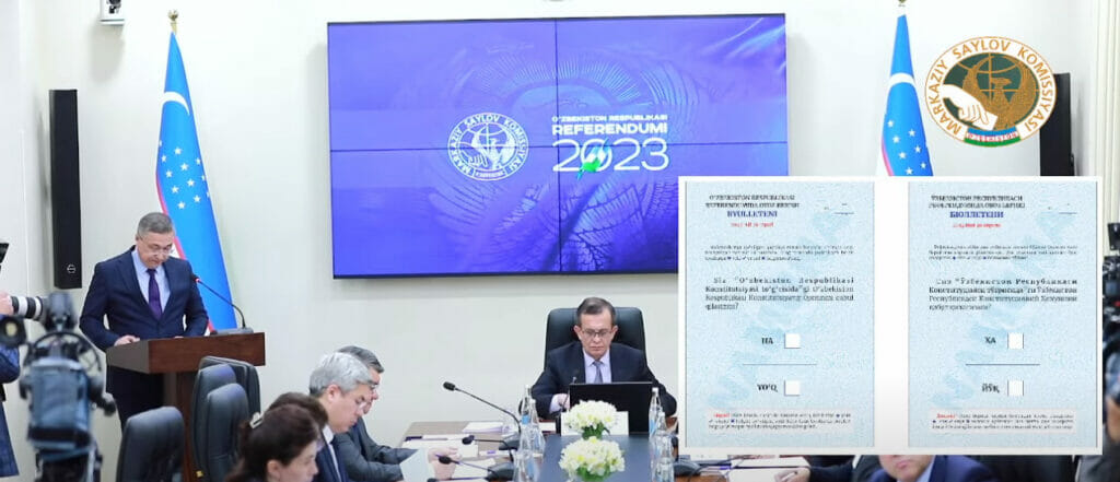 В Узбекистане утвердили бюллетень для референдума по Конституции