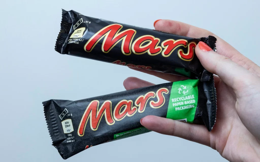 Mars протестирует бумажную упаковку шоколадных батончиков