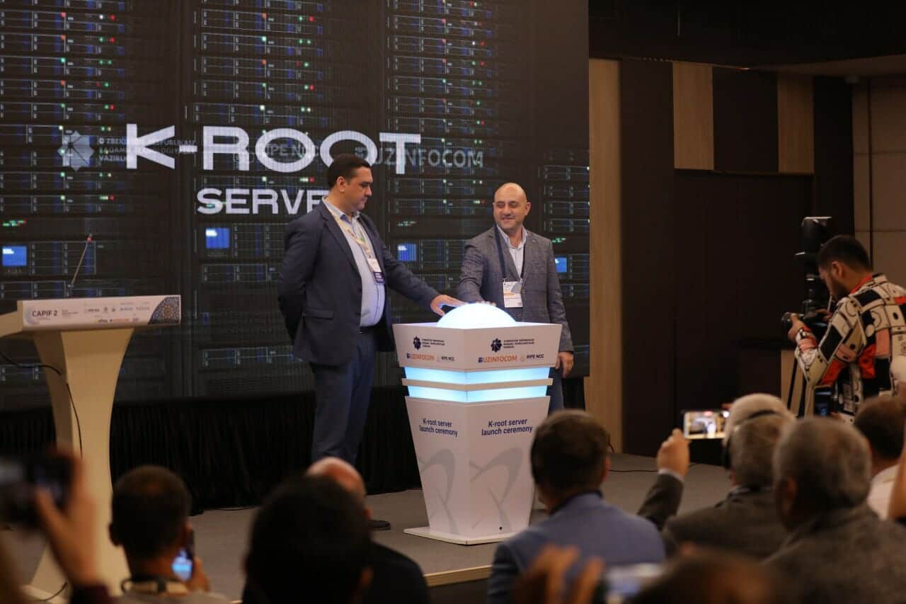 Uzinfocom стала первой компанией, которая запустила свой K-root DNS сервер в Узбекистане.