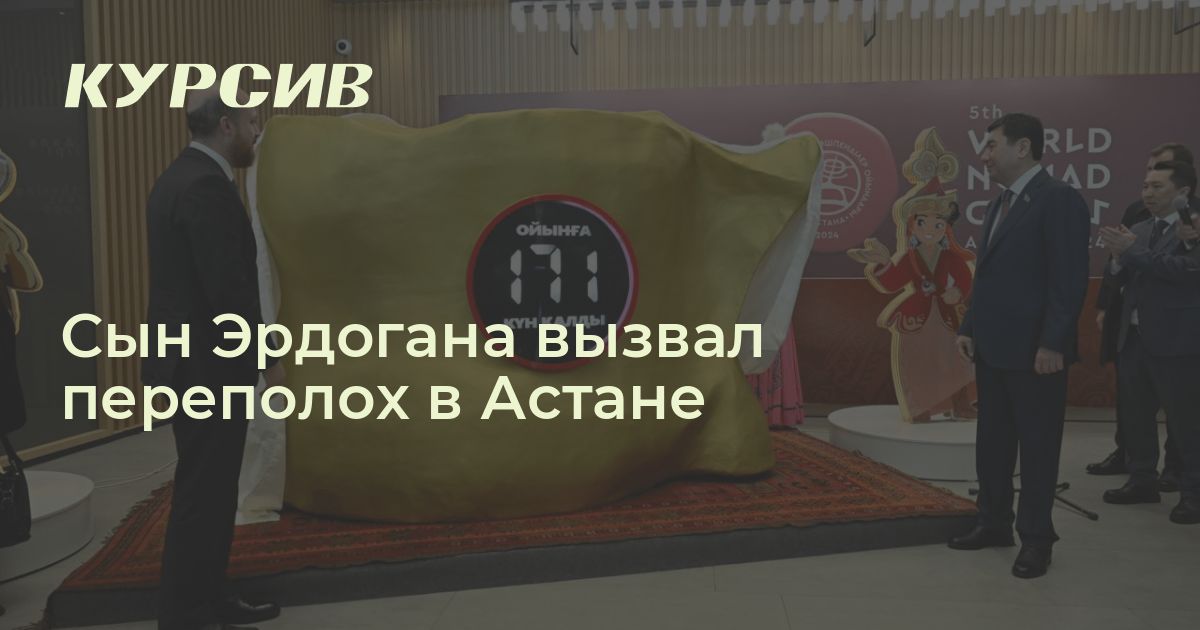 Зачем сын Эрдогана прилетел в Астану