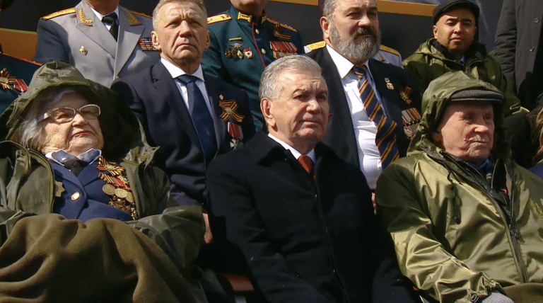 Президент Узбекистана на параде Победы в Москве