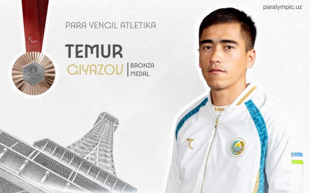 Temur Giyazov Paralimpiya o‘yinlarining bronza medaliga ega chiqdi
