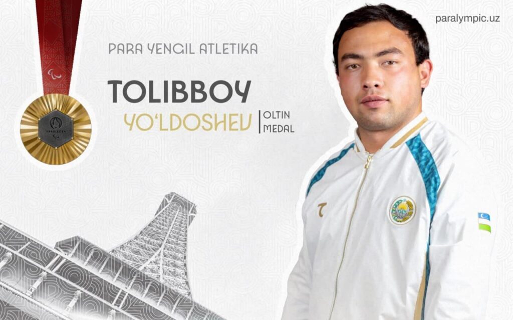 Tolibboy Yo‘ldashev Paralimpiya o‘yinlari chempioni bo‘ldi