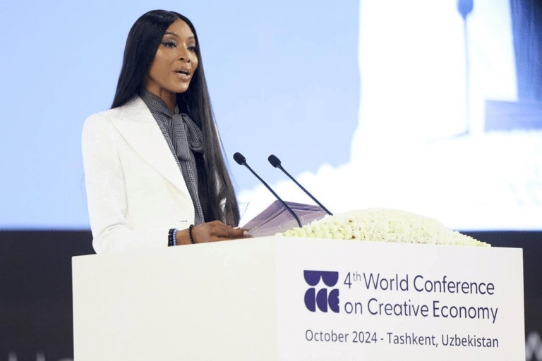 Naomi Campbell Arrived in Tashkent