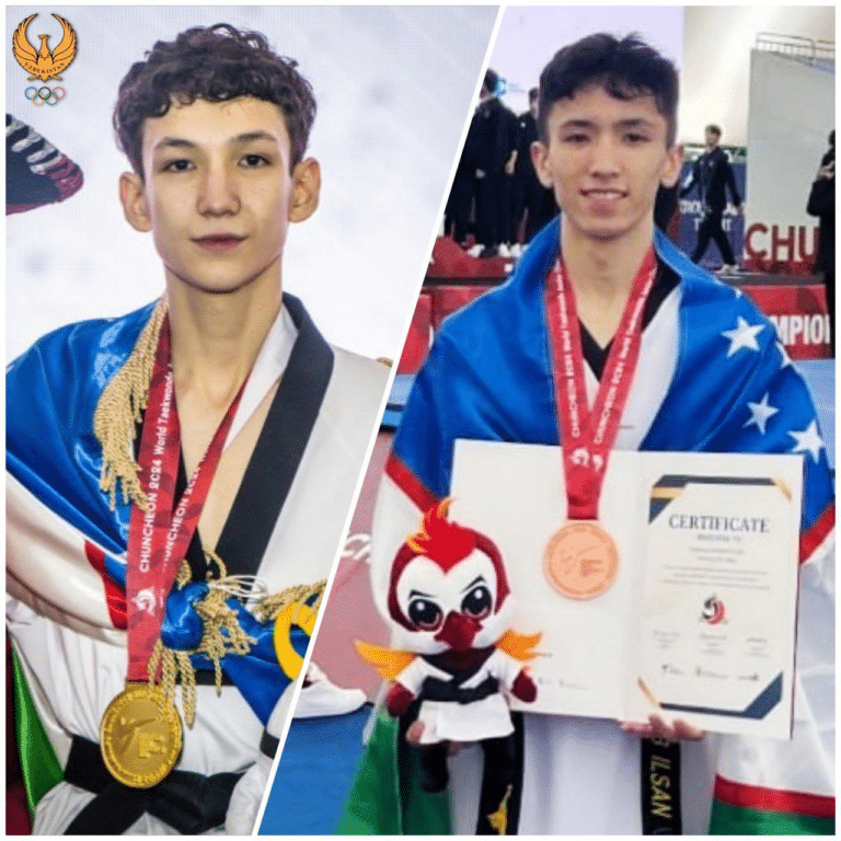 Taekvondo bo‘yicha jahon chempionatida O‘zbekiston oltin va bronzani qo‘lga kiritdi