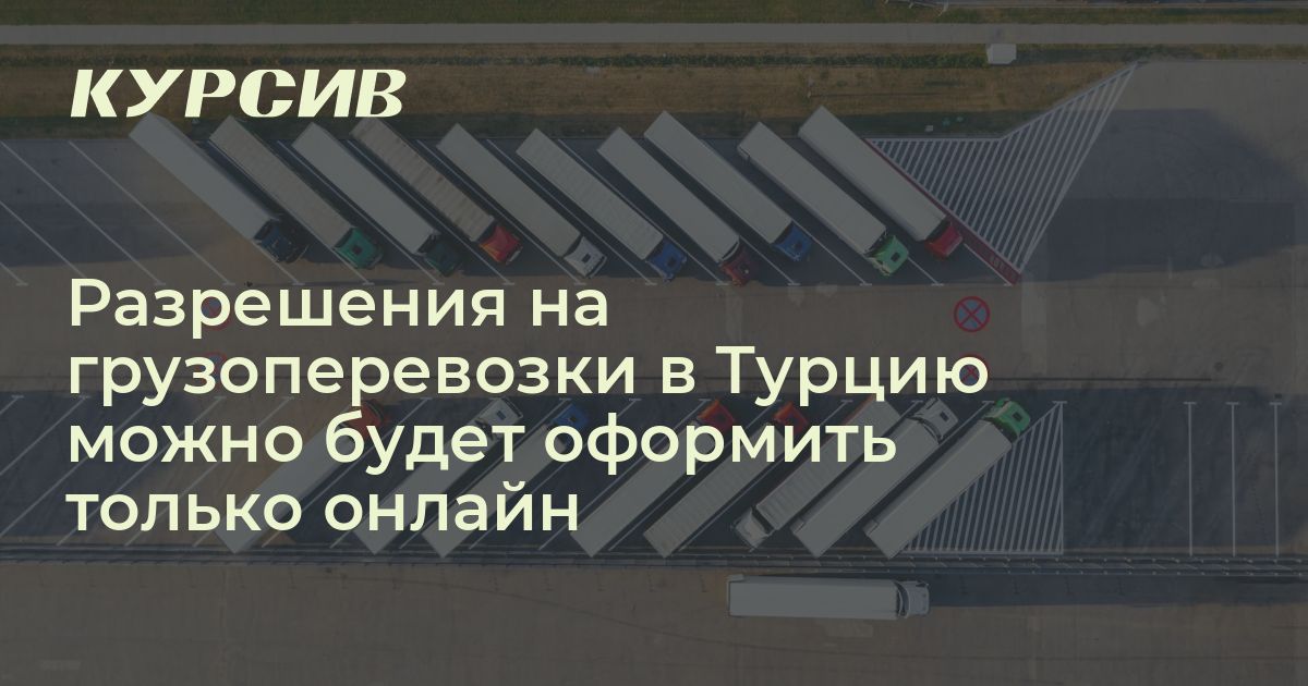 Как получить бланк разрешения на грузоперевозки в Турцию