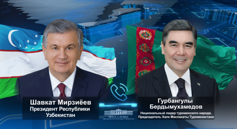 Шавкат Мирзиёев поздравил Гурбангулы Бердымухамедова с Новым годом