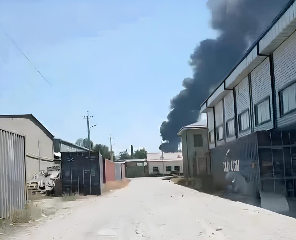 Пожар в Ташкенте