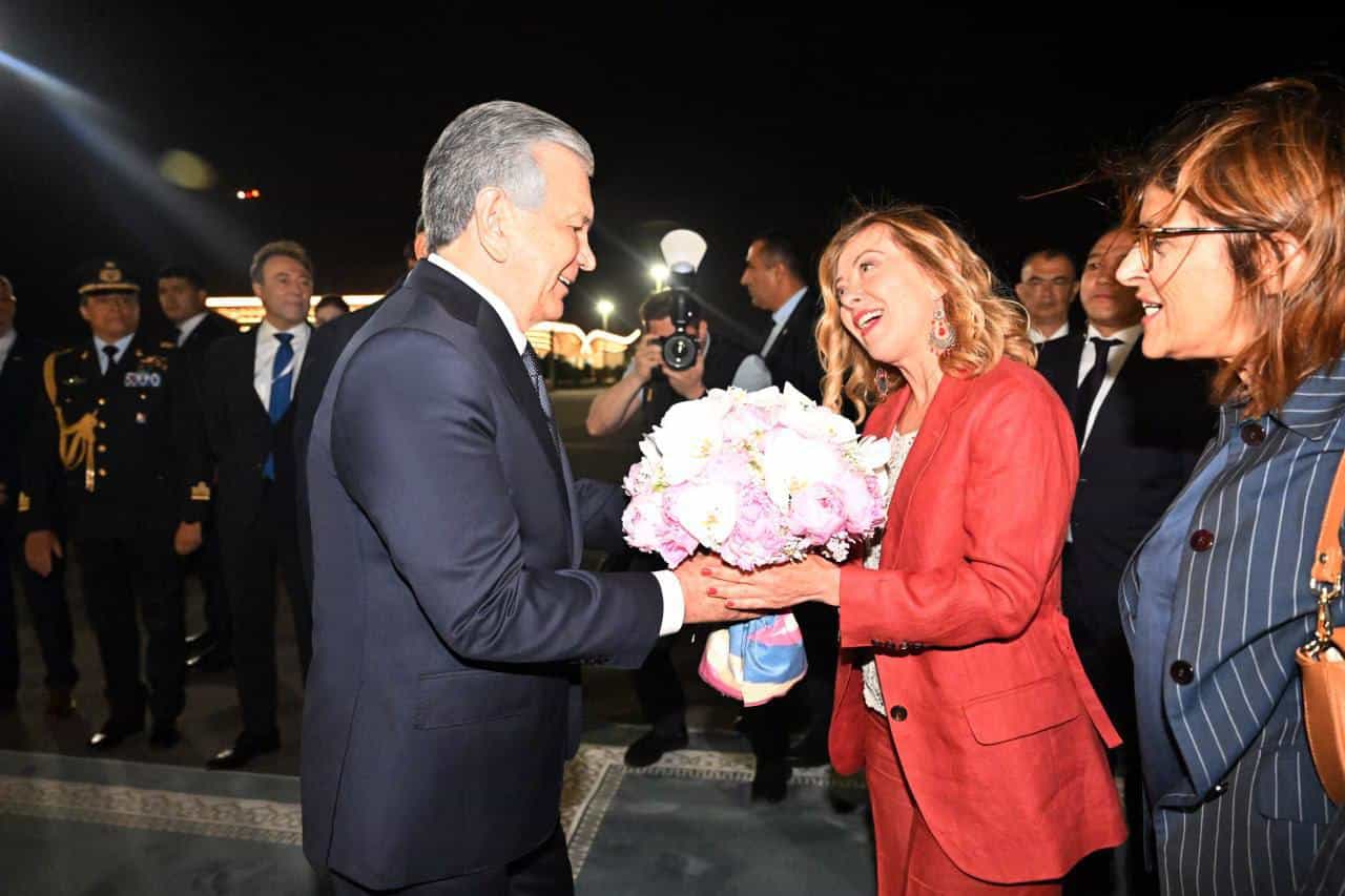 Giorgia Meloni in Uzbekistan
