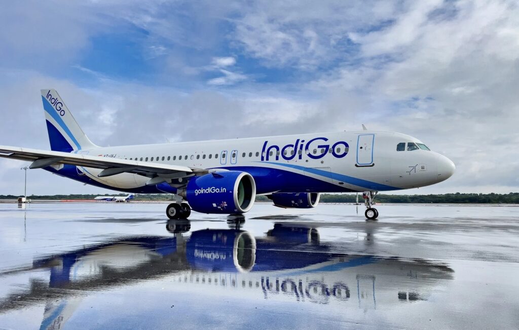 Самолет авиакомпании IndiGo
