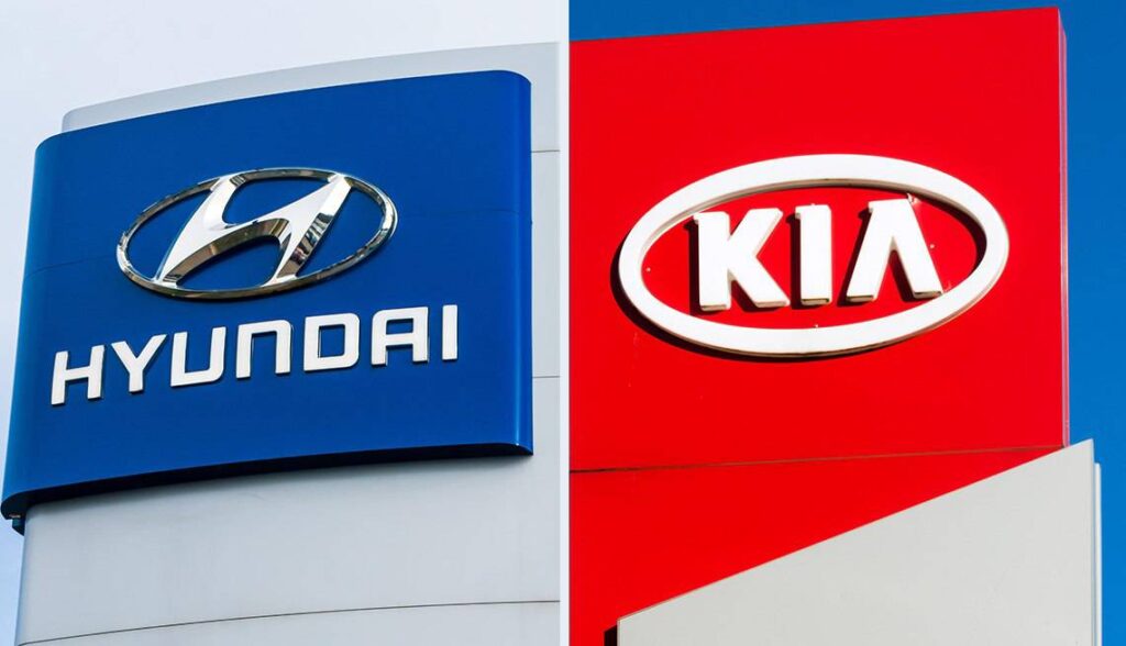 Вывески Hyundai и Kia в Ташкенте
