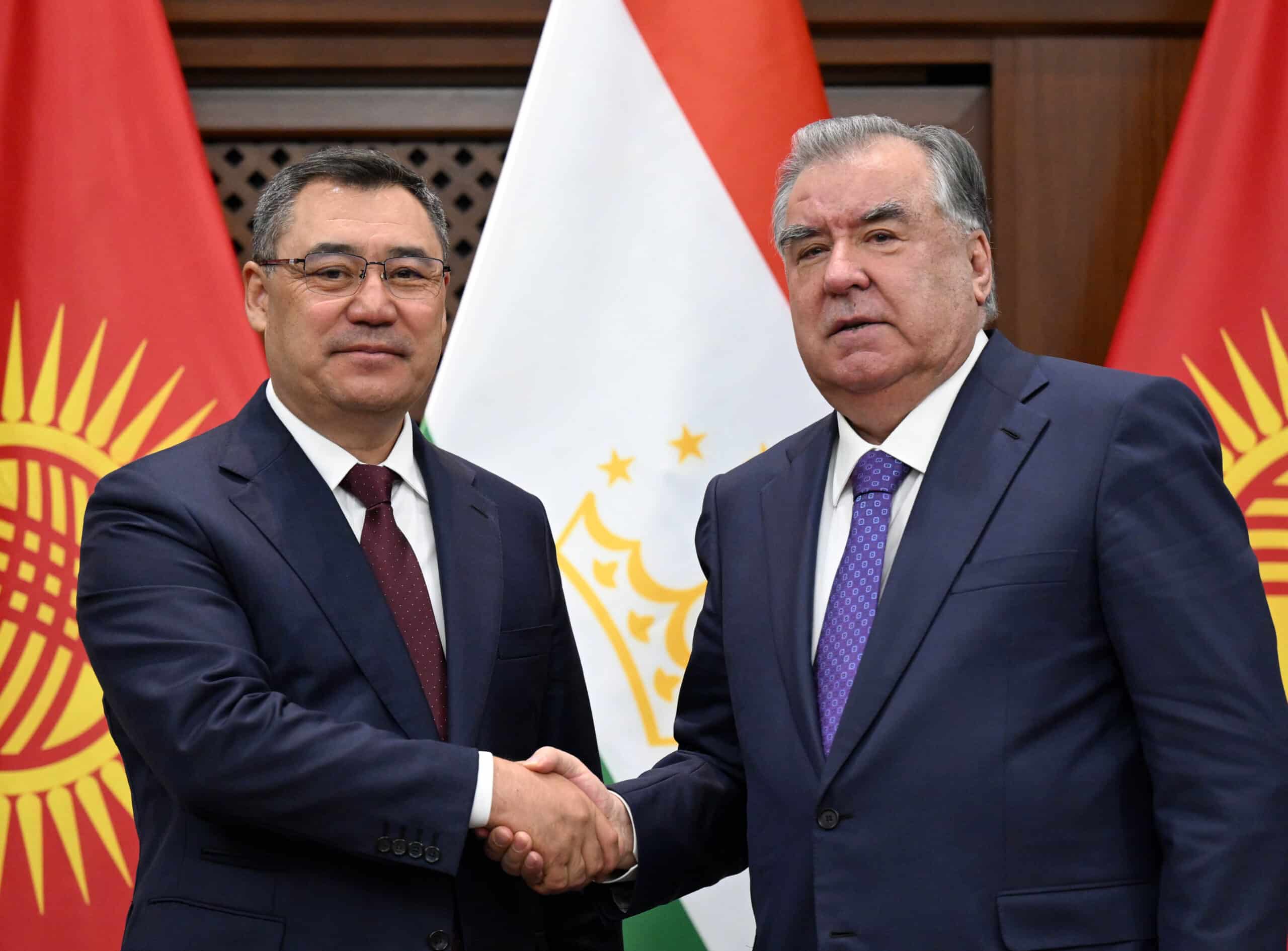 Sadyr Japarov, Emomali Rahmon, border deal