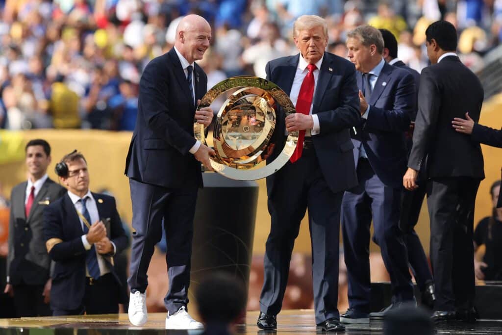 Дональд Трамп на финале Клубного чемпионата мира в США
