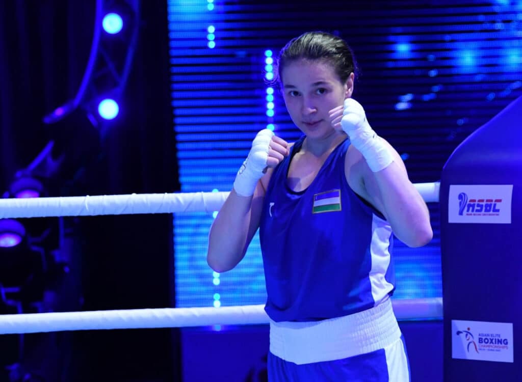 Navbahor Hamidova Jahon kubogida chempion bo‘lgan birinchi o‘zbekistonlik ayol bokschi bo‘ldi. Foto: Milliy olimpiya qo‘mitasi