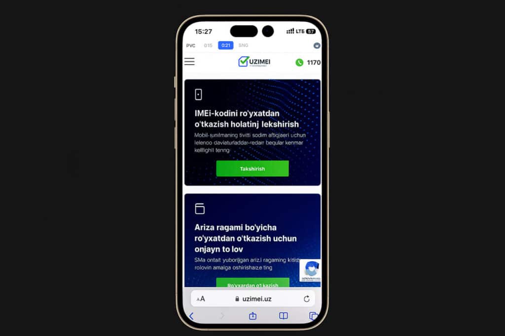 Senat IMEI ro‘yxatga olishdagi muammolar yuzasidan vazirga murojaat yo‘lladi