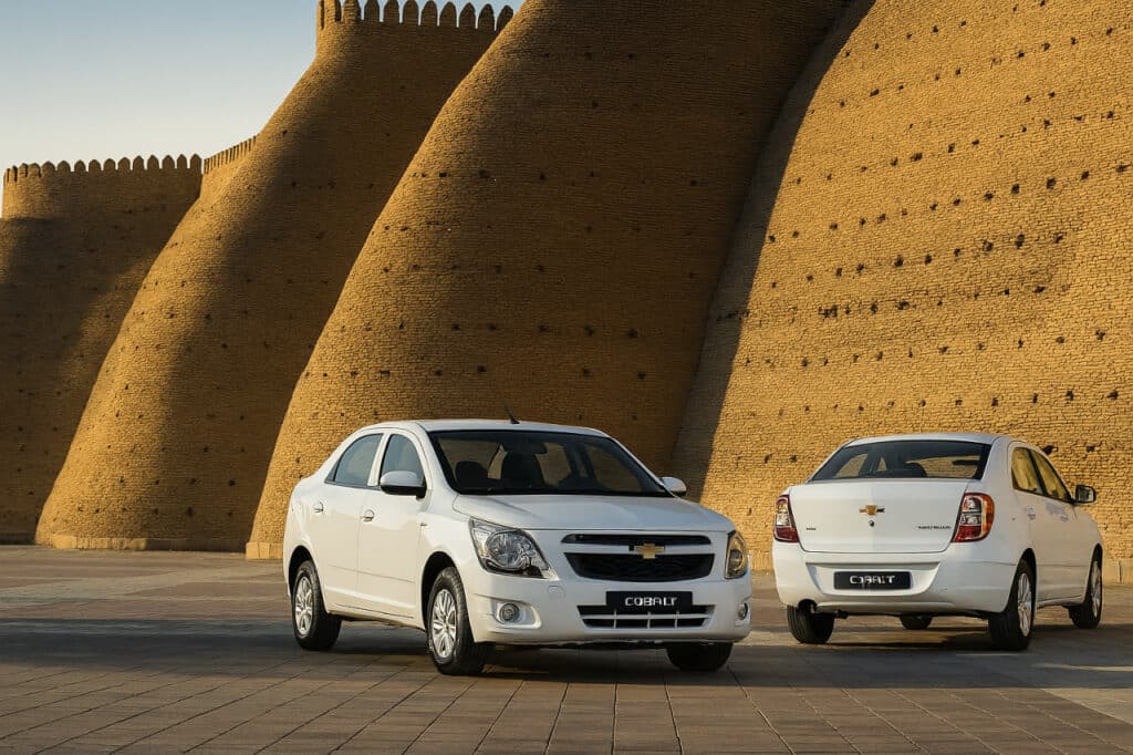 Chevrolet Cobalt qo‘shni davlatlarda qanday narxda sotilmoqda / Rasm ChatGPT yordamida sayqallangan / Manba: Chevrolet