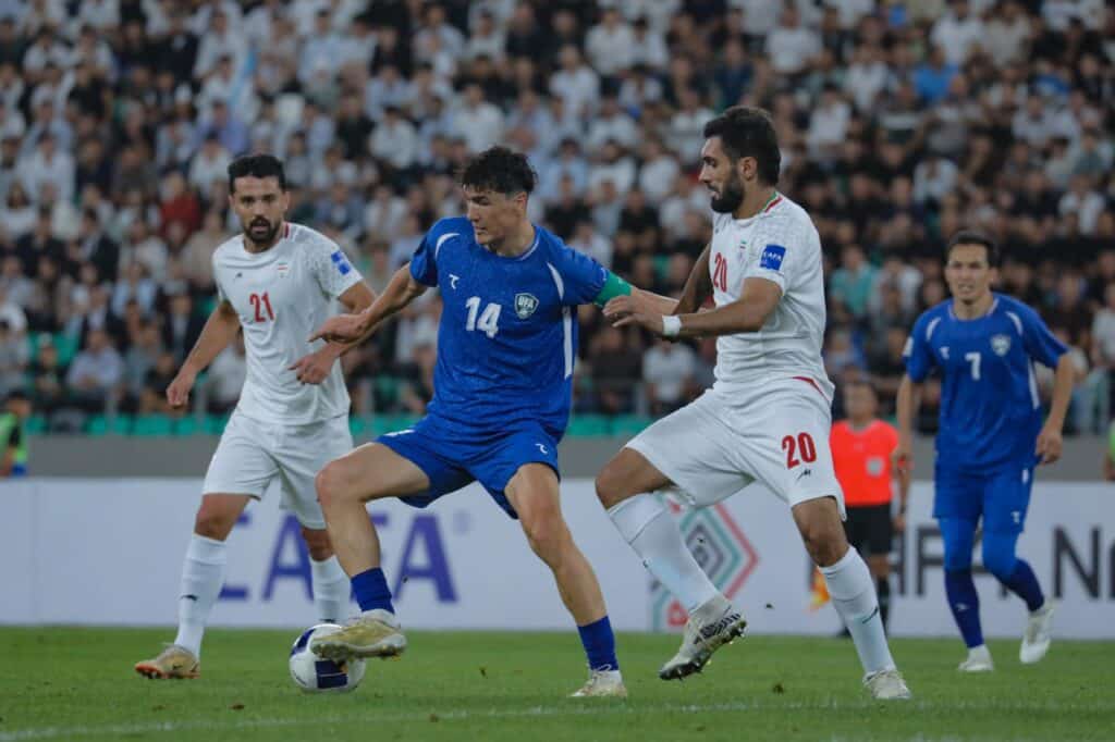 Shomurodov CAFA Nations Cup-2025 finalida stadion qo‘riqchisi bilan janjallashib qoldi / Foto: UFA