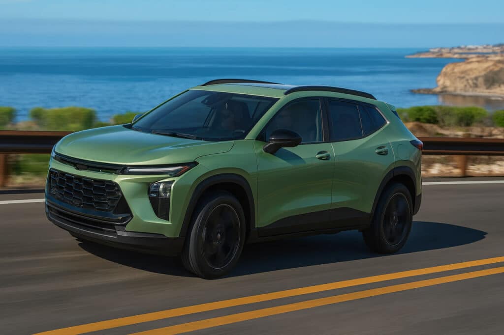 Chevrolet Tracker 2026 avtomobili / Rasm Chat GPT yordamida sayqallangan / Manba: Chevrolet