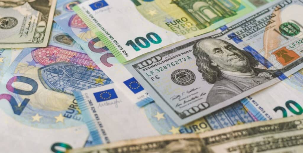 dollar and euro