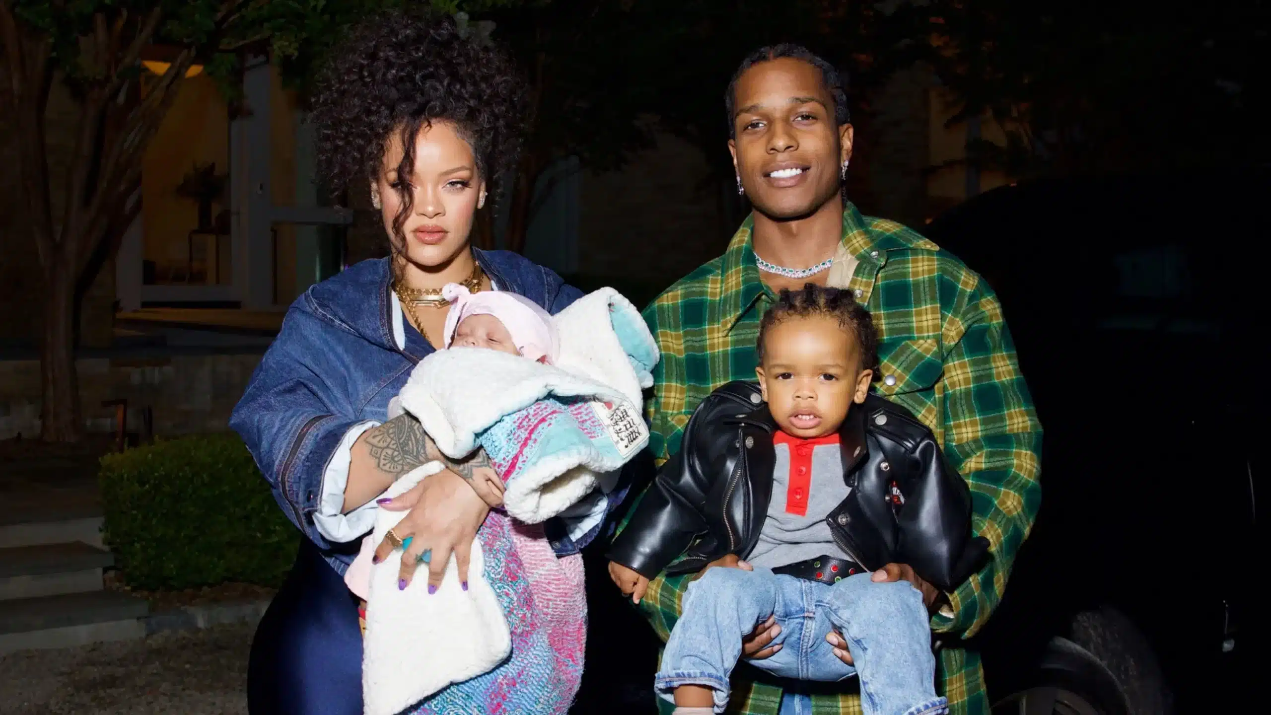 Rihanna A$AP Rocky and children