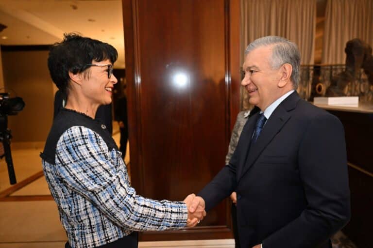 Uzbek President Mirziyoyev Meets European Business Leaders