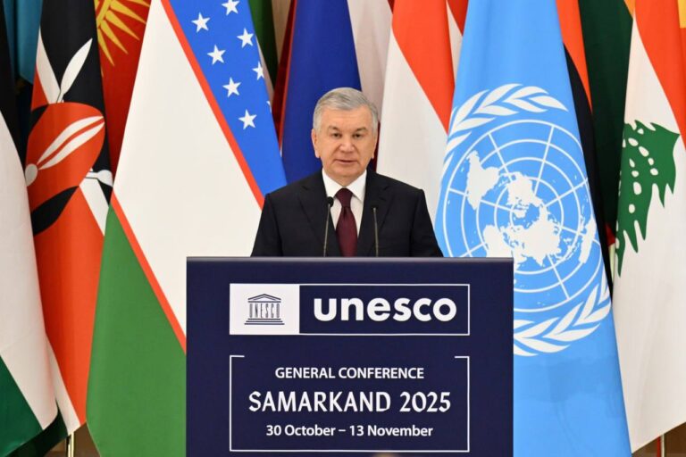 Mirziyoyev Proposes UNESCO Platforms for Education, AI, Heritage and Women’s Leadership