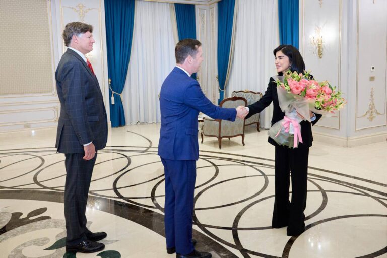 Saida Mirziyoyeva Meets Sergio Gor and Christopher Landau