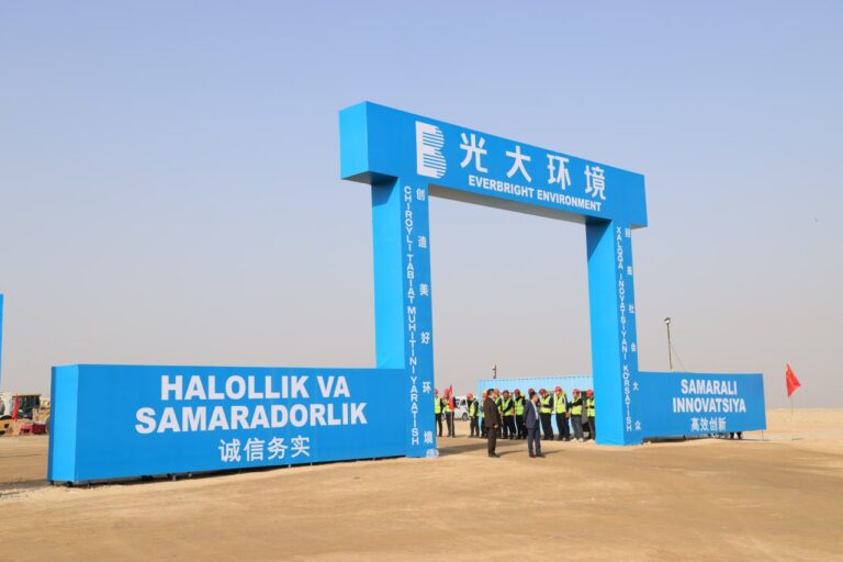 В Фергане начали строить завод по переработке ТБО в электроэнергию