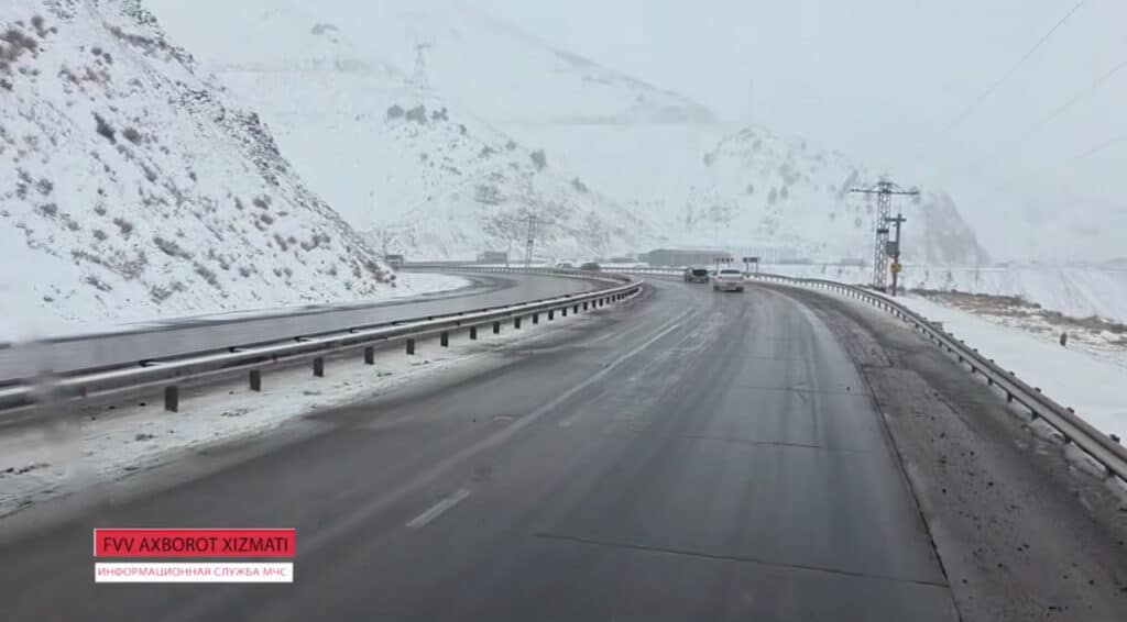 Qamchiq dovonida qor yog‘di