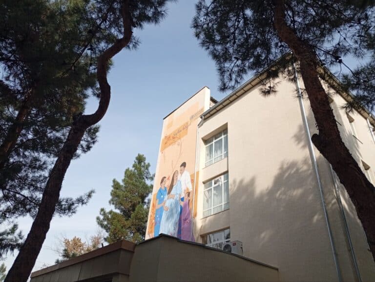 ВОЗ представил мурал в честь узбекской матери и ребенка