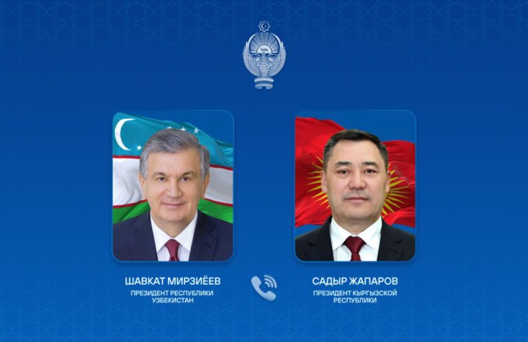 Шавкат Мирзиёев поздравил Жапарова с днем рождения