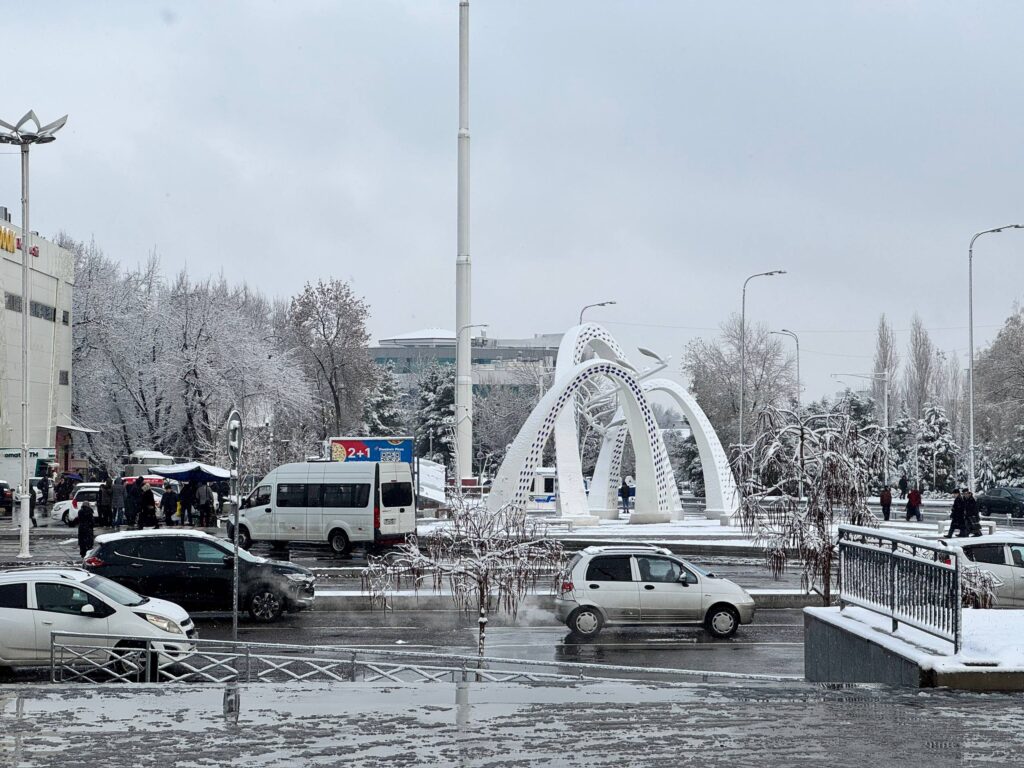 Снег в Ташкенте