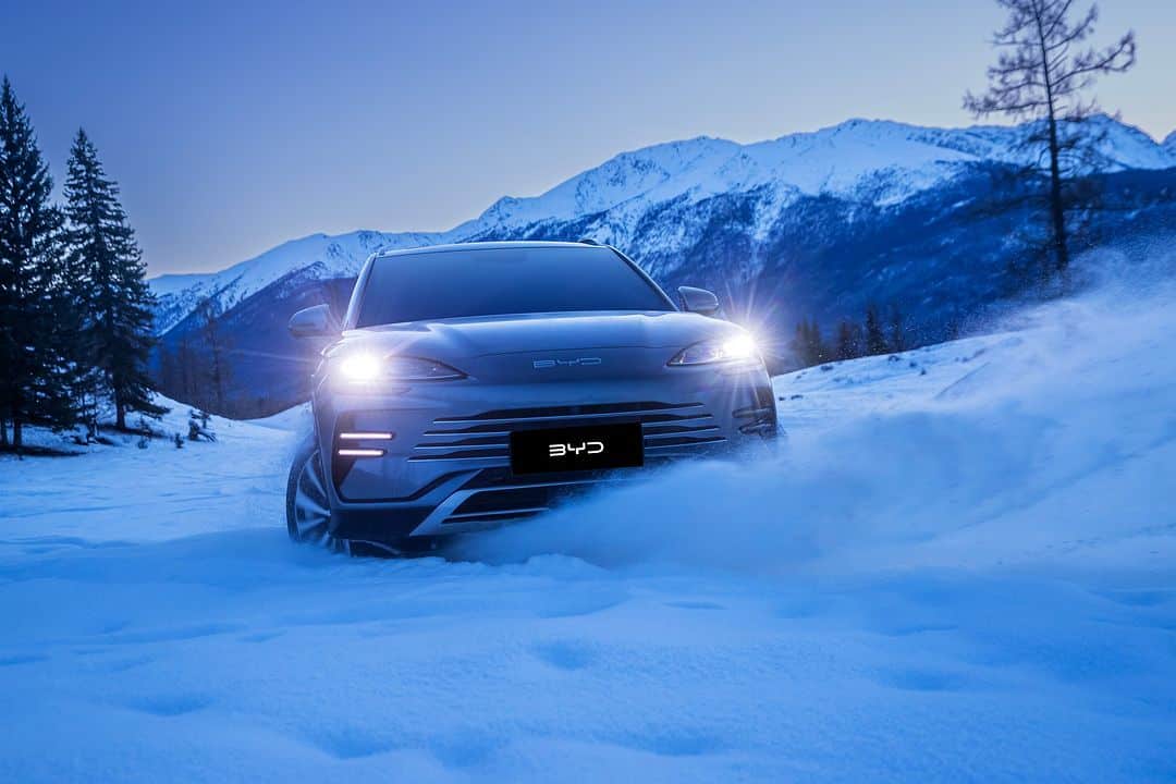 BYD Song Plus зимой
