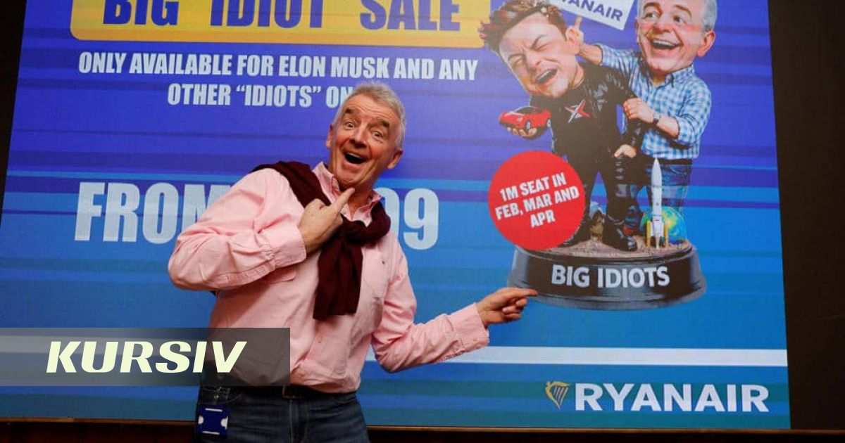Ryanair CEO Says Elon Musk Barred From Buying Airline Under EU Ownership Rules