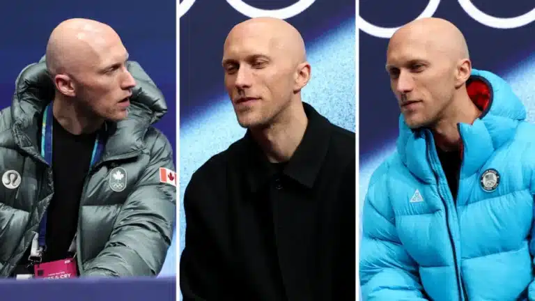 French Coach Benoit Richaud Juggles Team Jackets at Winter Olympics