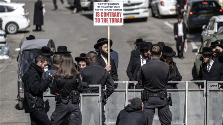 Ultra-Orthodox Jews Protest Military Draft Near Jerusalem